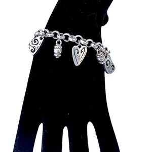 Brighton Brazilian Heart Silver Plated hearts. Dangle hearts